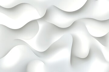 Obraz premium Abstract White Wave Design Background