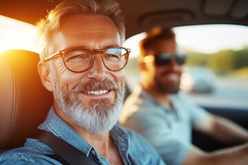 A driver taking a road assessment test with an instructor beside them