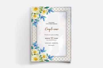 BRIDAL SHOWER FLORAL INVITATION TEMPLATE