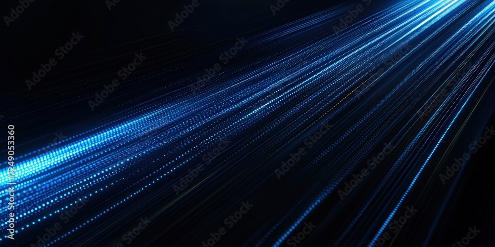 Poster abstract blue background with motion blur and light speeds creating a dynamic and energetic atmosphe