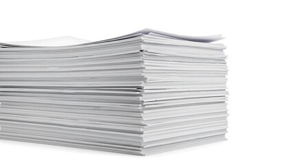 Stacked white tissues.