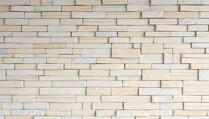 Fototapeta premium Natural facade stone decoration quartzite background texture. modern granite stone wall, dinamic scene. with white shades