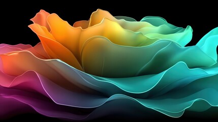 Futuristic Bloom: Fashion-Inspired Abstract Elegance..