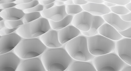 Obraz premium White porous organic structure.