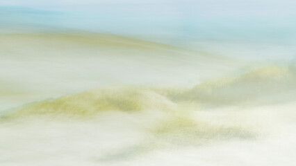 An ICM (intentional camera movement) and double-layer photography on the beach of  Ameland, one of the Wadden Islands - the Netherlands