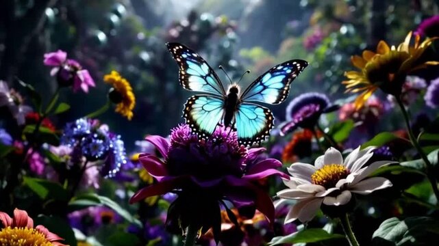 very beautiful butterfly animation