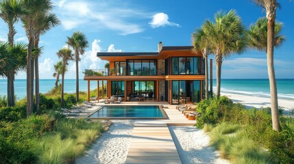 Luxury Beachfront Home: Tropical Paradise Getaway