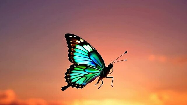 very beautiful butterfly animation