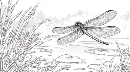 dragonfly vector illustration