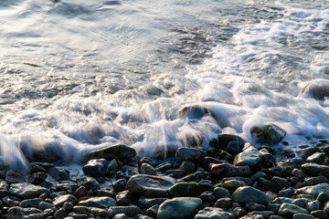 surf on the pebble beach