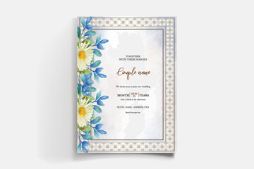 BRIDAL SHOWER FLORAL INVITATION TEMPLATE