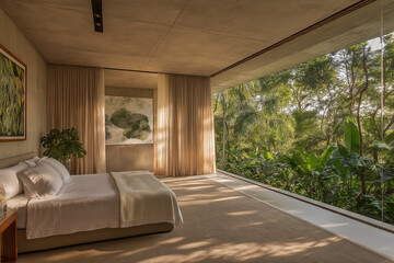 Modern Brazilian House with Minimalist Architecture and Tropical Elegance