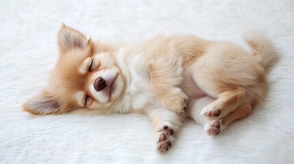 Beautiful cute little chihuahua dog on white background
