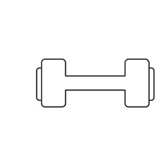 black outline gym icon illustration