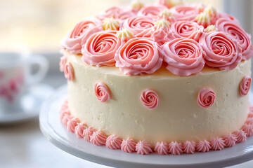  rose cake close-up