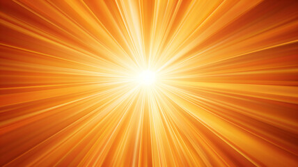 Bright radiant light emanating from center, creating warm orange glow with dynamic rays extending outward, symbolizing enlightenment and energy