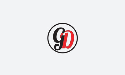 GD, DG, G, D Abstract Letters Logo Monogram