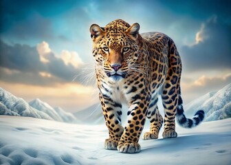 Majestic Leopard Emerging from Shadow: Aerial Wildlife Photography