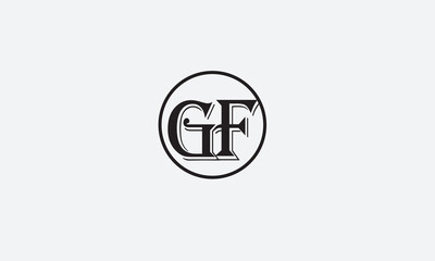 GF, FG, F, G Abstract Letters Logo Monogram