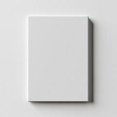 Minimalist Blank Book on a Soft Neutral Background for Design Use