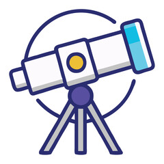 Space Observatory Telescope Icon