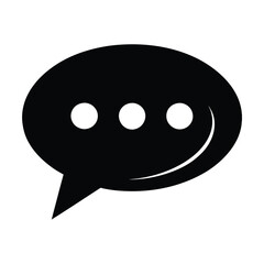 Fototapeta premium black and white speech bubble