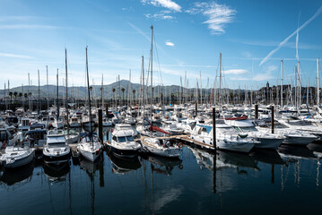 Port de plaisance d'Hendaye.
