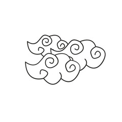 outline simple icon japan illustration