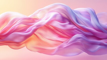 Obraz premium Pastel fabric flowing, abstract background, design element