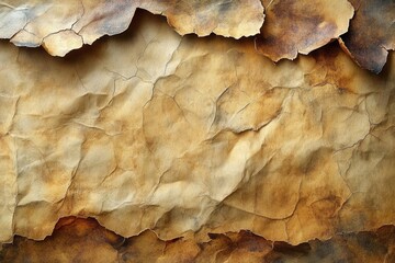 Fototapeta premium vintage parchment paper background with authentic aged texture coffee stains and weathered edges for antique document effect