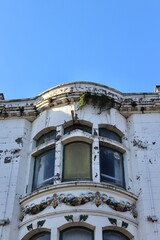 Derelict Building in the High Street Being Taken Over by Nature 