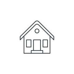 House icon symbol vector illustration isolated on white background