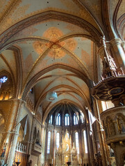 Obraz premium Old church arches in Europe