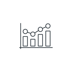 Obraz premium Stock Chart icon symbol vector illustration isolated on white background