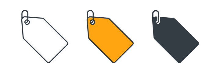 price tag icon symbol vector illustration isolated on white background