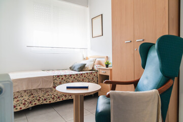 Cozy room in a geriatric nursing home