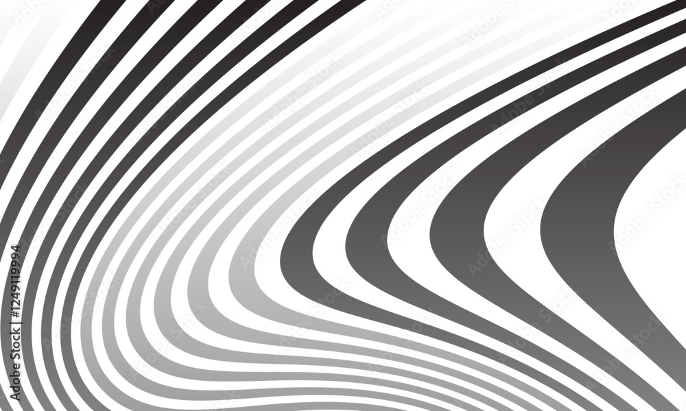 Poster abstract simple gradient curve line pattern can be used background.