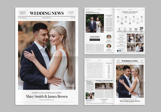 Wedding Newspaper Template