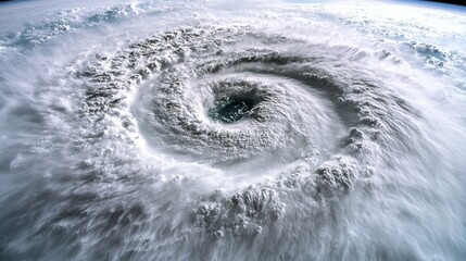 Earth's swirling hurricane from space