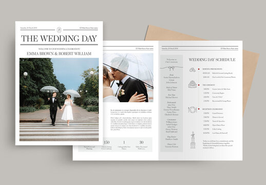 Wedding Day Program Template