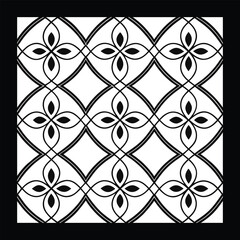 Vector ethnic pattern with symmetrical elements. Repeating geometric tiles from striped elements.Monochrome texture.Black and white pattern for wallpapers and backgrounds
Decorative ethnic ornament fo