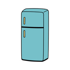 Kitchen Appliance Refrigerator Vector Art