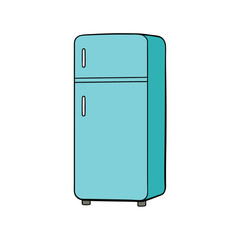 Kitchen Appliance Refrigerator Vector Art