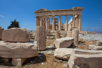 Parthenon on the Acropolis in Athens, Greece