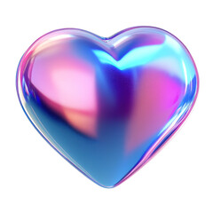 3d glossy heart shape