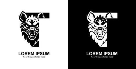 The logo design is in the shape of a hyena head combined with the letter T