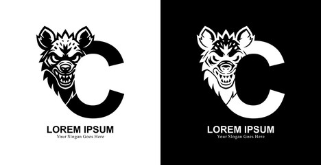 The logo design is in the shape of a hyena head combined with the letter C