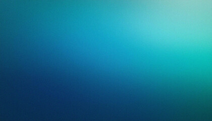 Blue teal gradient abstract background. Cool cyan to cobalt transition. Smooth blurred texture. Subtle grain noise. Vibrant minimal aesthetic. Calm oceanic hues. Modern artistic design. Soft gradient	