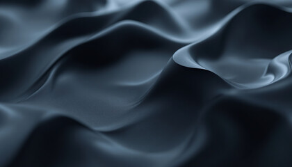 Fototapeta premium Abstract Dark Blue Fluid Wave Background Texture