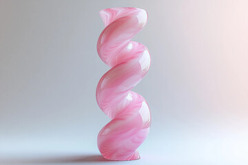 3D render of abstract futuristic shapes, generative AI image